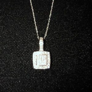 Square Diamond Necklace